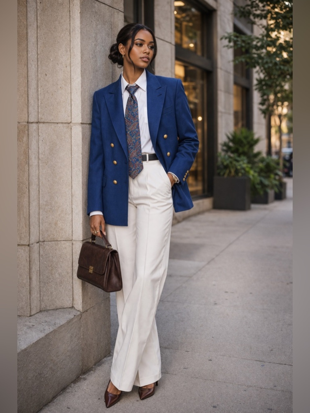 Christian Dior Monsieur Silk Tie Blue Paisley Designer Classic Statement Necktie